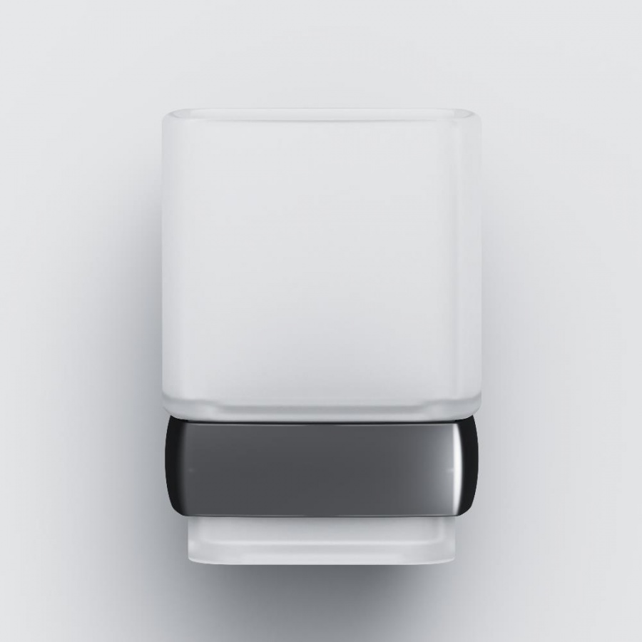 Стеклянный стакан с настенным держателем A9034322 Gem