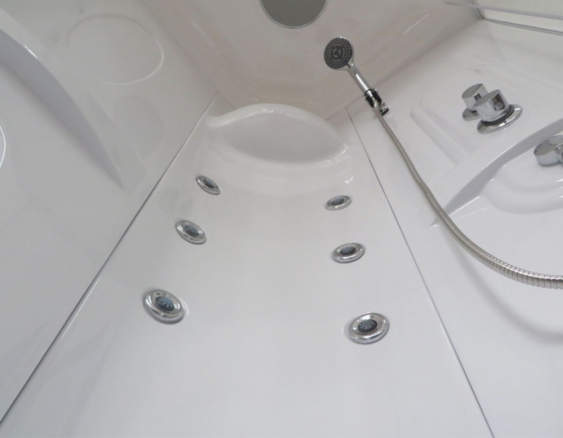 Душевая кабина 90х90 см Royal Bath НК RB90HK2-T стекло прозрачное с гидромассажем