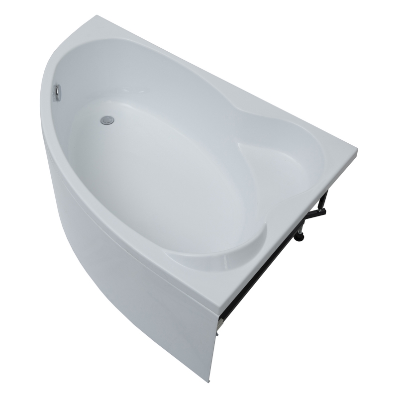 Акриловая ванна Aquanet Lyra, ассиметричная, левостороння 254758 каркас + фронтальная панель