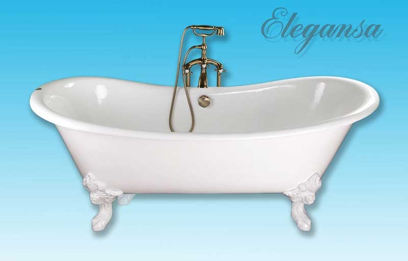 Чугунная ванна Elegansa Nadia Н0000366 белые ножки