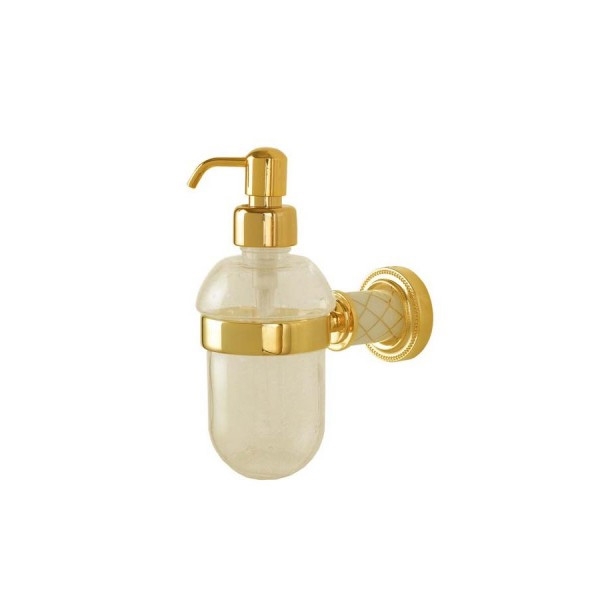 Дозатор для жидкого мыла Boheme Murano 10912-W-G, золото
