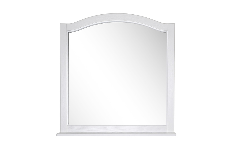 Зеркало Модерн 105 Белый (патина серебро)