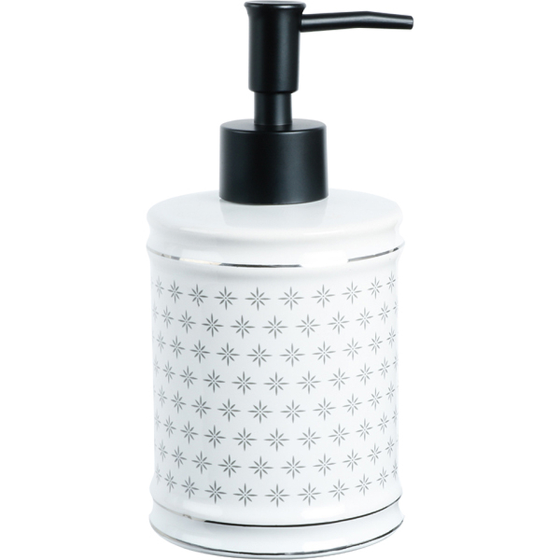 Дозатор для жидкого мыла Fixsen Star FX-610-1, белый / черный