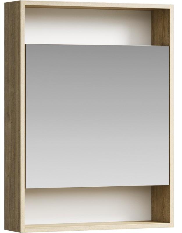 Шкаф-зеркало 60 дуб балтийский Aqwella Сити SIT0406DB