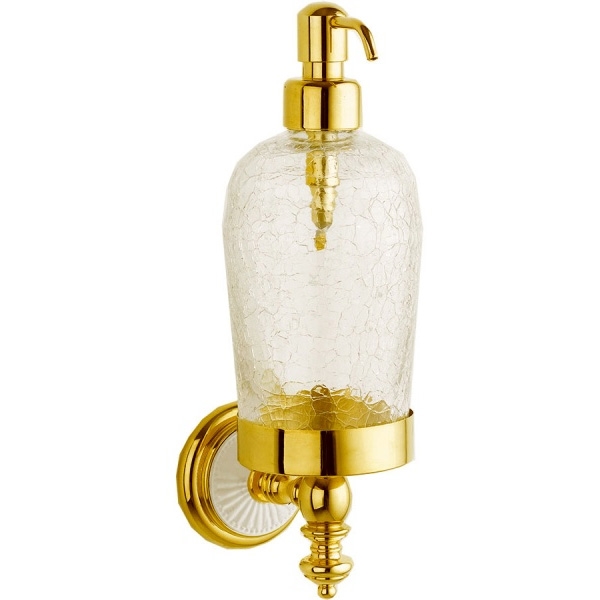 Дозатор для жидкого мыла Boheme Palazzo Bianco 10117, золото