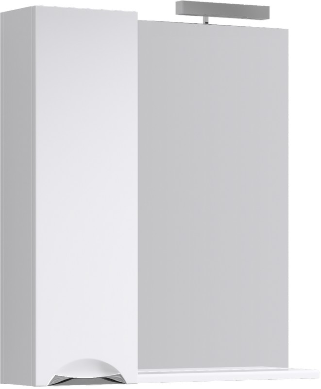 Шкаф-зеркало 75 см Aqwella Лайн Li.02.07, белый