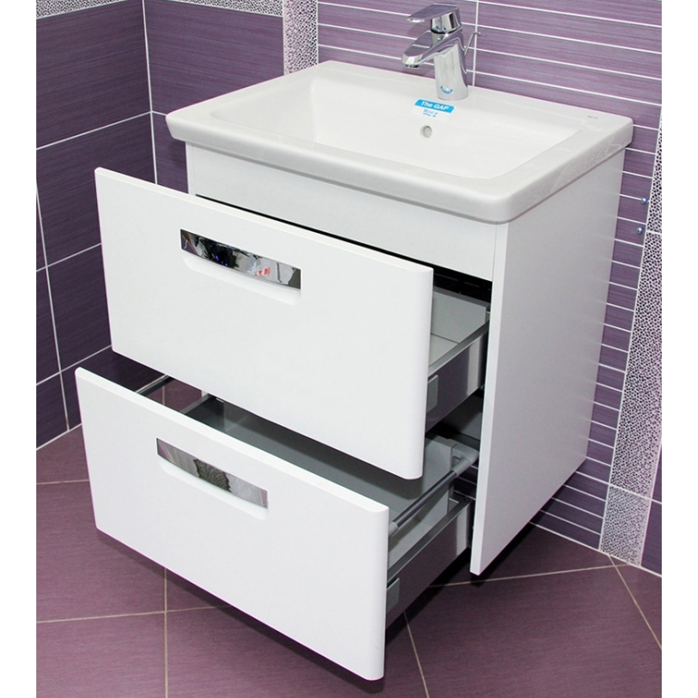 Тумба для комплекта Roca Gap 80 ZRU9302877 белый глянец