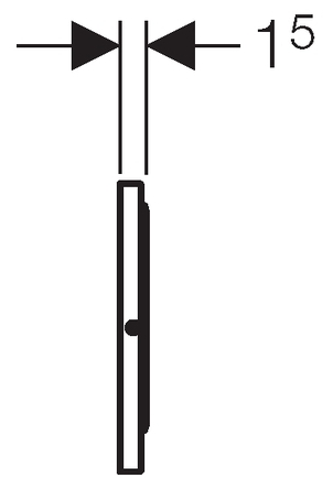 Кнопка смыва для унитаза Geberit Sigma 10 115.891.SN.5, нержавеющая сталь