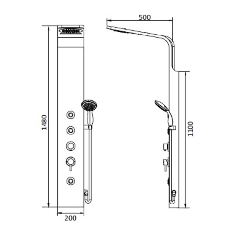 Душевая панель RGW Shower Panels SP-06