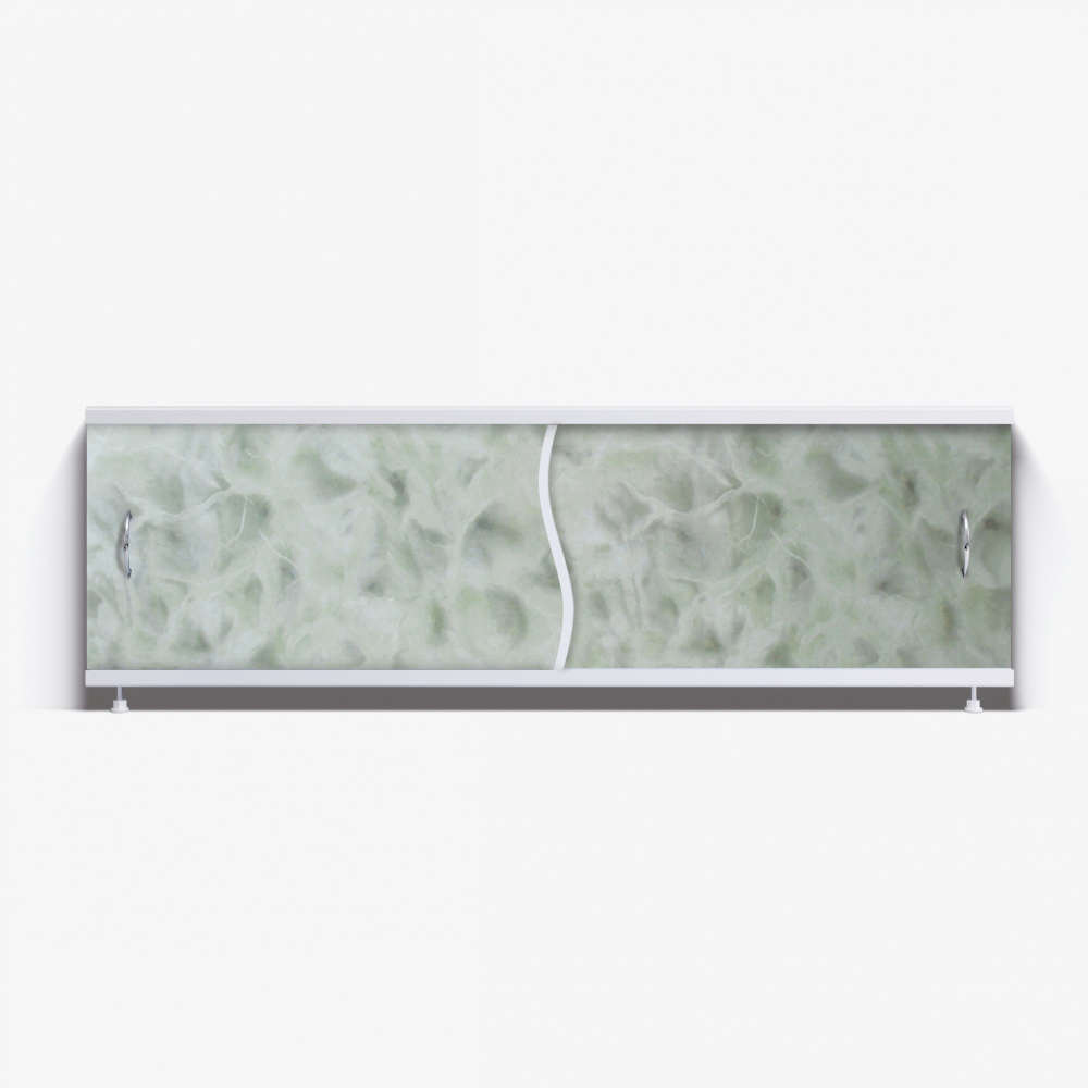 Экран под ванну Премьер 150 светло-зеленый мрамор