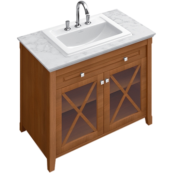 Тумба под раковину Villeroy&Boch Hommage 100 Орех Альпийский белый