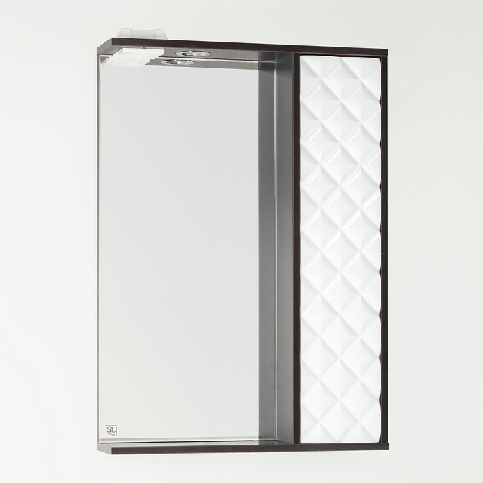 Зеркало-шкаф Style Line Агат 60/С белый венге