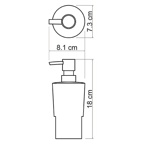 Дозатор для жидкого мыла WasserKRAFT C179, хром/белый