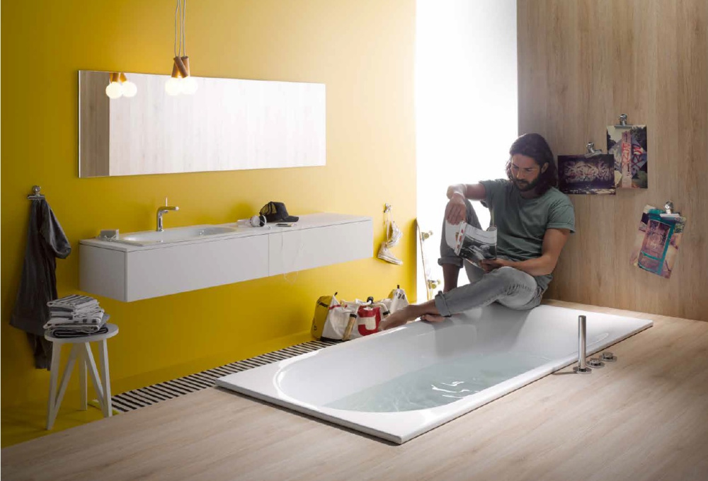 Стальная ванна 180x80 см Bette Comodo 1251-000PLUS с покрытием Glasur® Plus