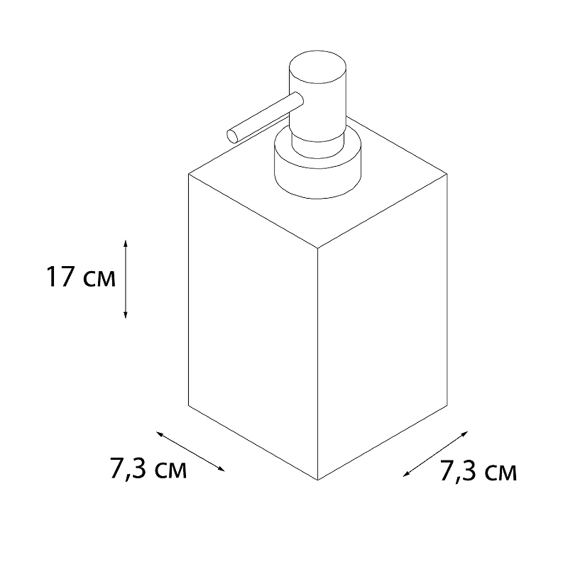 Дозатор для жидкого мыла Fixsen Punto FX-200-1, серый / черный