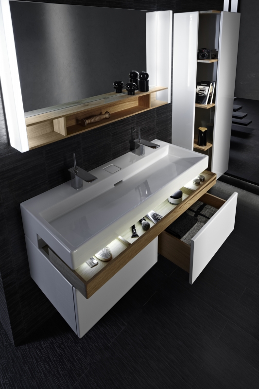 Тумба под раковину 120 см Jacob Delafon Terrace EB1188-M61 чёрный