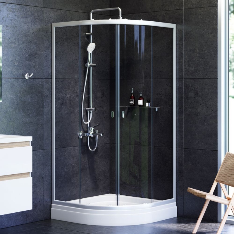 Душевое ограждение 90x90, c поддоном W88E-205-090MT X-Joy