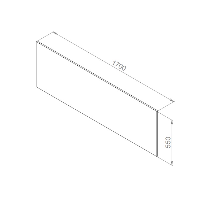 Декоративная фронтальная панель для ванны 170х75 см W52A-170-075W-P Inspire 2.0