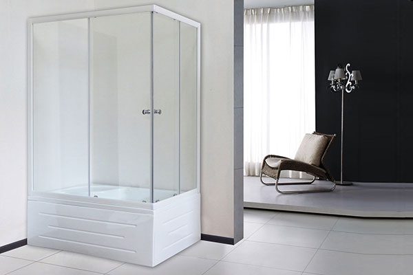 Душевой уголок 100х80 см Royal Bath BP RB8100BP-T-L стекло прозрачное с поддоном