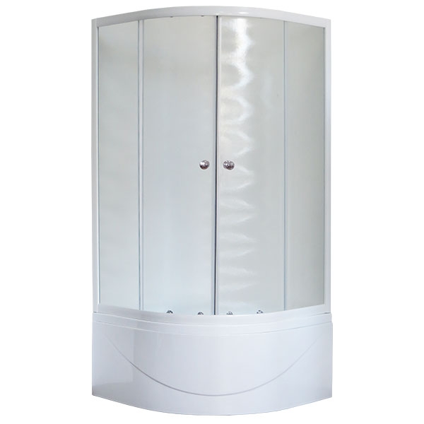 Душевой уголок 90х90 см Royal Bath BK RB90BK-C стекло матовое с поддоном