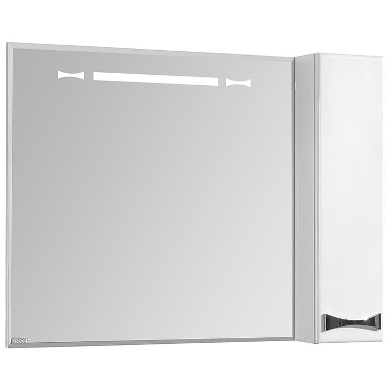 Шкаф-зеркало с подсветкой 80 см Aquaton Диор 1A168002DR01R белый