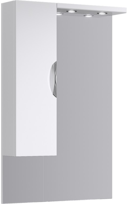 Шкаф-зеркало Aqwella ЭкоЛайн Eco-L.02.07 70 см, белый