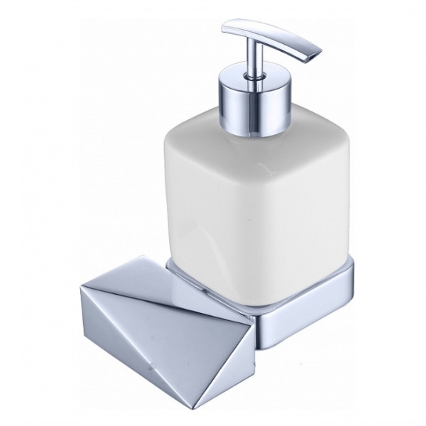 Дозатор для жидкого мыла Boheme New Venturo 10317-CR, белый/хром
