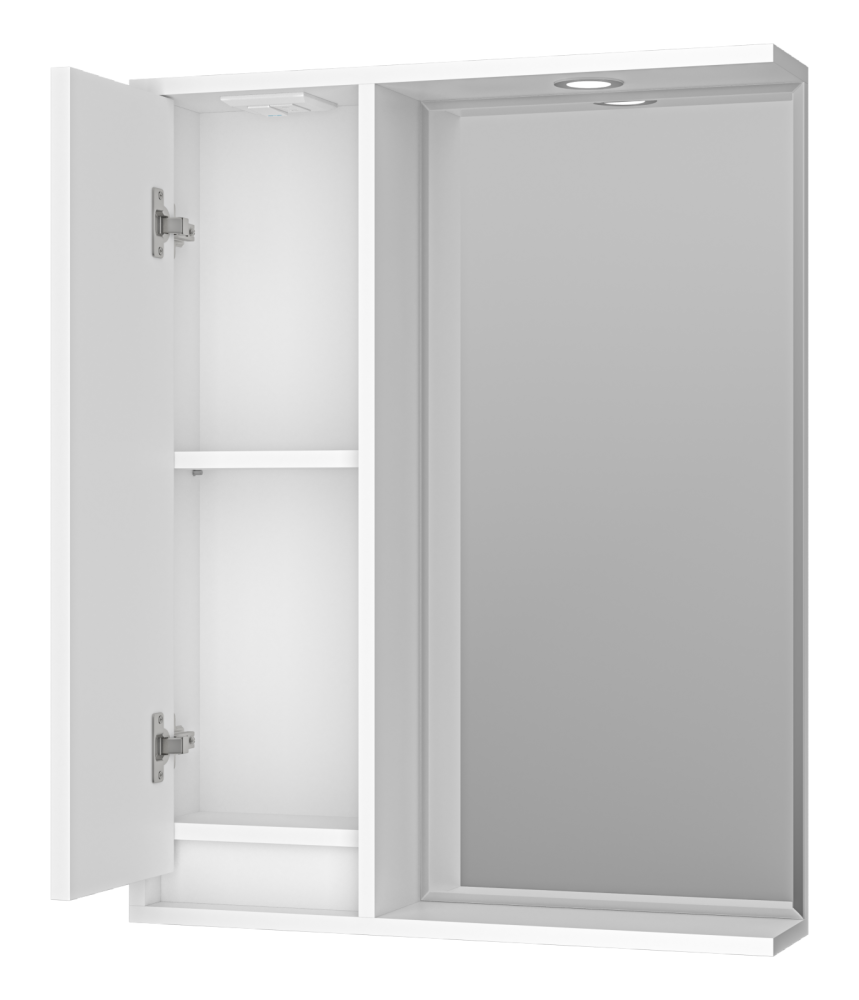 Зеркальный шкаф Balaton 65 левый (белый) BAL-04065-01-Л