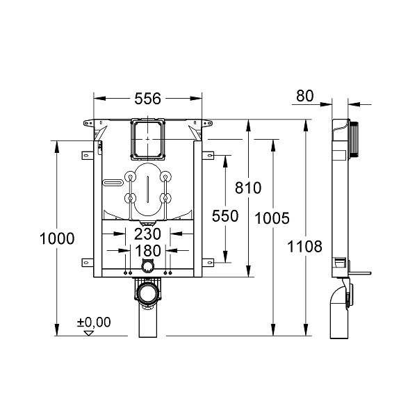 Смывной бачок для унитаза Grohe Uniset 38729000