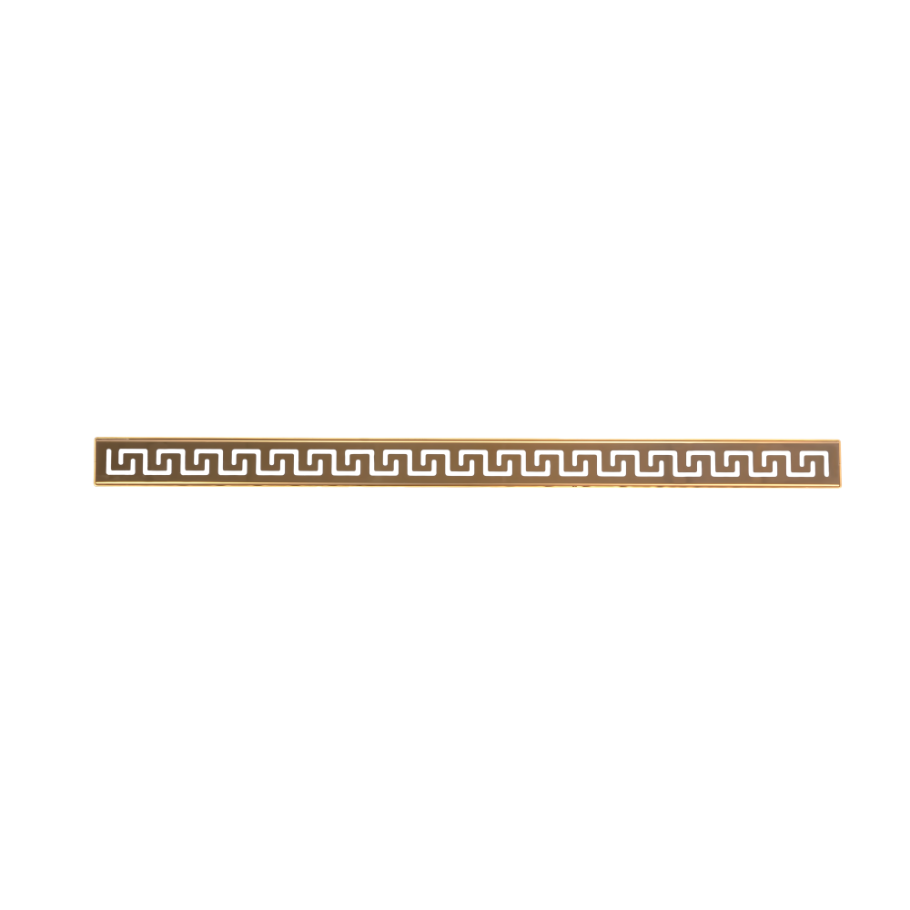 Желоб BERGES водосток В1 Antik 600, золото глянец, S-сифон D50/105 H50 вертикальный