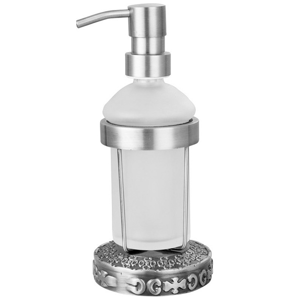 Дозатор для жидкого мыла Zorg Antic AZR 25 SL серебро