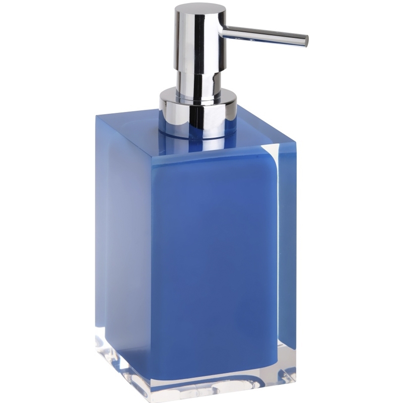 Дозатор для жидкого мыла Bemeta Vista 120109016-102 синий, хром