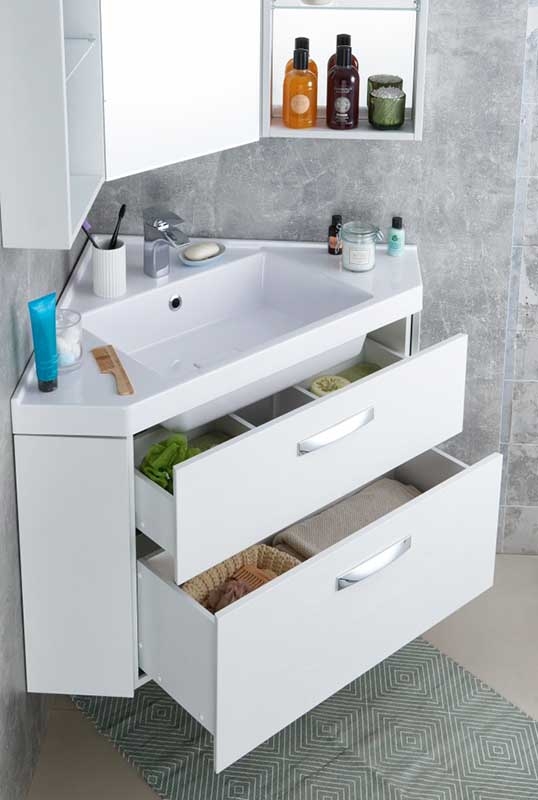 Тумба под раковину 80 см Aquaton Кантара 1A205601ANW70 белый