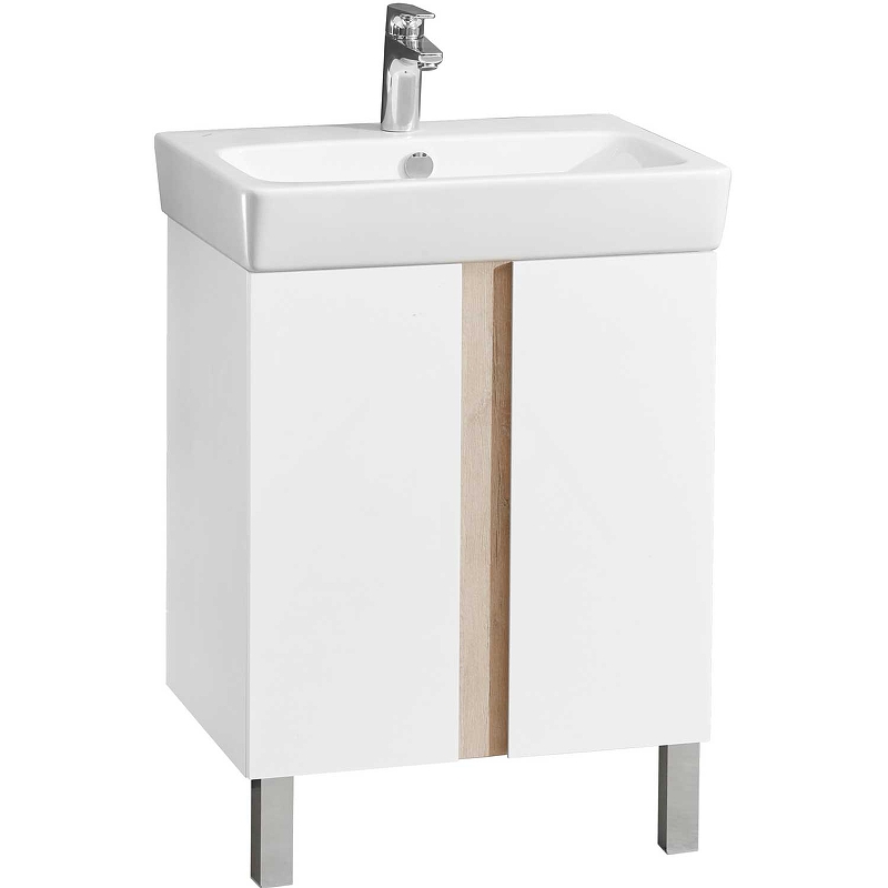 Тумба для комплекта Aquaton Кантри 60 1A257401AHB20, белый / дуб верона