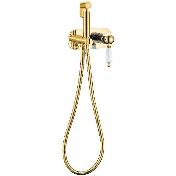 Гигиенический душ со смесителем Boheme Imperiale 425, золото
