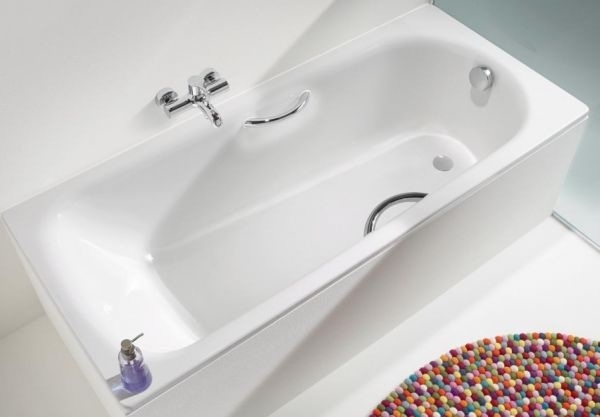 Ванна стальная Kaldewei SANIFORM PLUS STAR Mod.336, alpine white, с отверстиями для ручек + ножки +