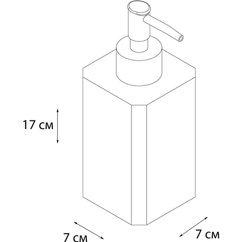 Дозатор для жидкого мыла Fixsen Tomy FX-231-1, белый / хром