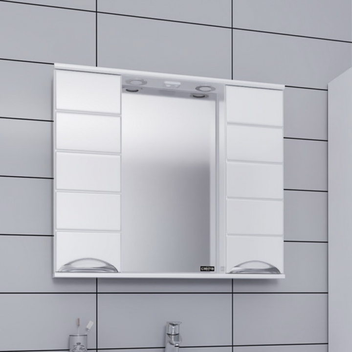 Зеркало СанТа Родос 106017 76.5 см, белый