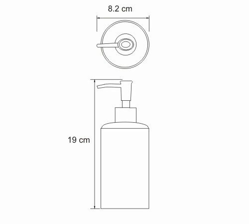 Дозатор для жидкого мыла WasserKRAFT Elde K-3699, хром/белый
