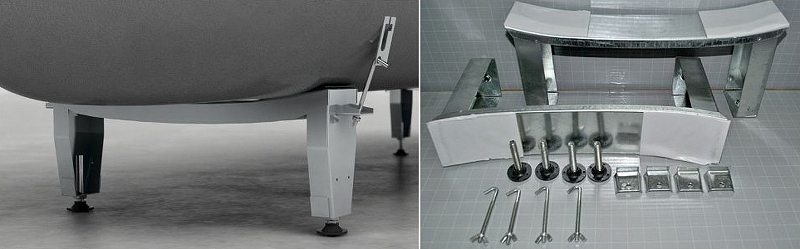 BLB Ноги стальные для ванн HG и SG универсальной шириной 70/75 APMSTDBL1