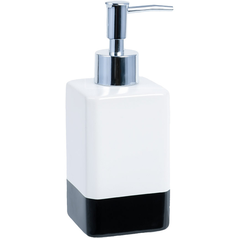 Дозатор для жидкого мыла Fixsen Text FX-230-1 чёрный,белый