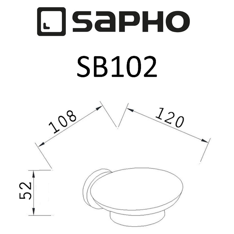 Мыльница Sapho Samba SB102, хром
