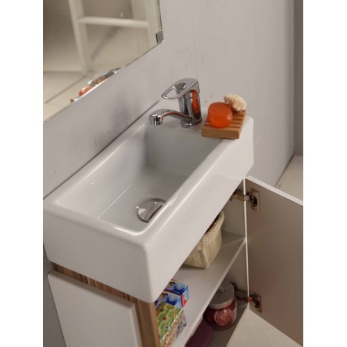 Тумба под раковину 45 см Aquaton Эклипс 1A172801EK49R бежевый