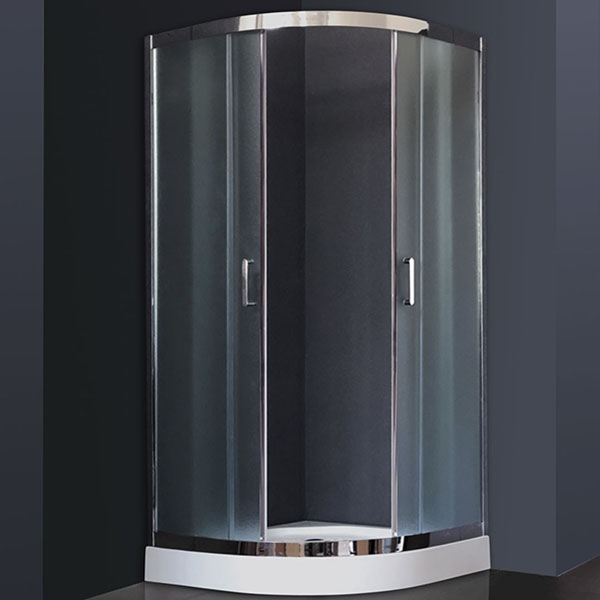 Душевой уголок 90х90 см Royal Bath НК RB90HK-C-CH стекло матовое с поддоном