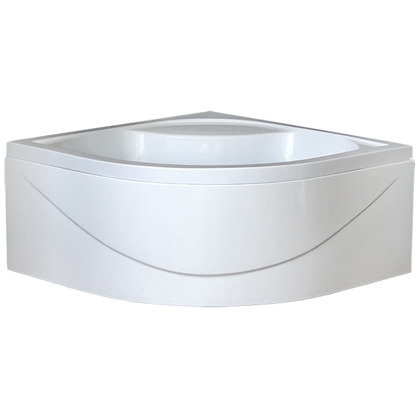 Душевой уголок 90х90 см Royal Bath BK RB90BK-T-CH стекло прозрачное с поддоном