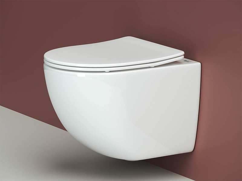 Подвесной унитаз Ceramica Nova Forma CN3009 с сиденьем микролифт, белый