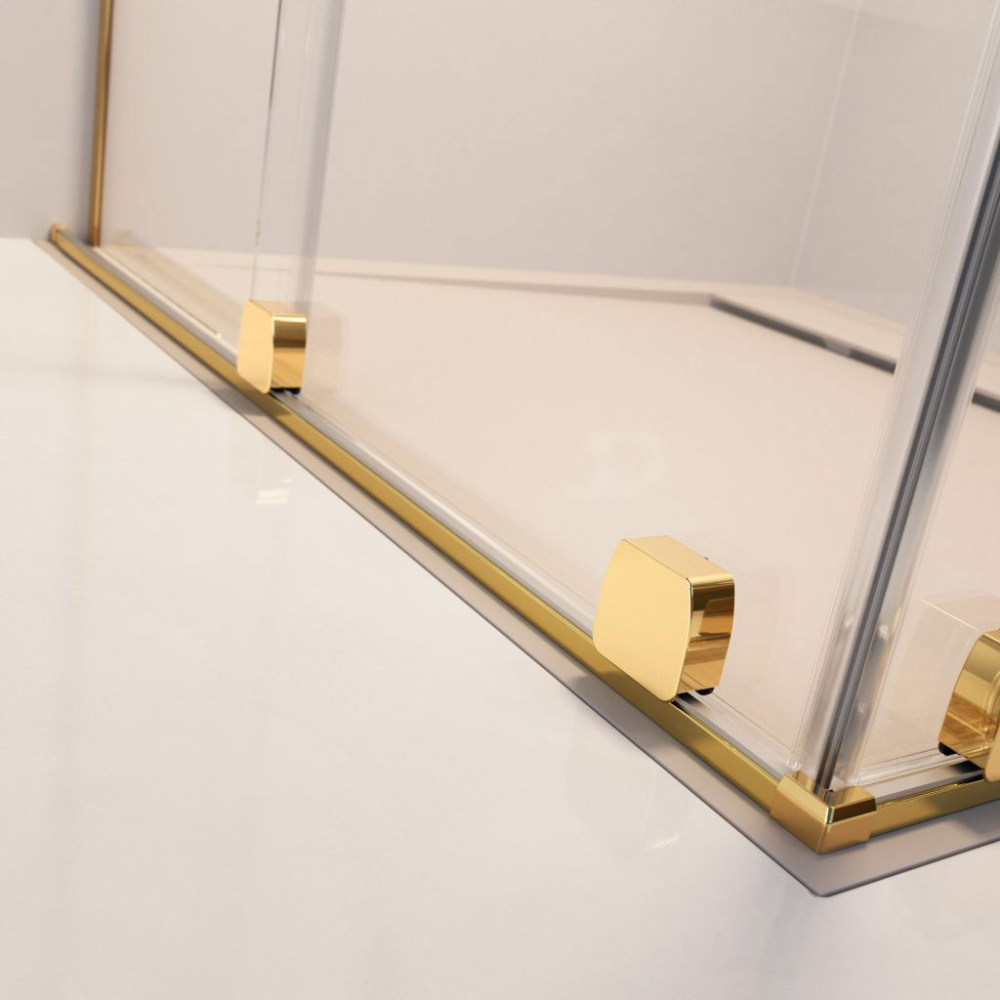 Шторка для ванны Furo PND II Gold 888*150 прозрачное 8 мм правая 1/2