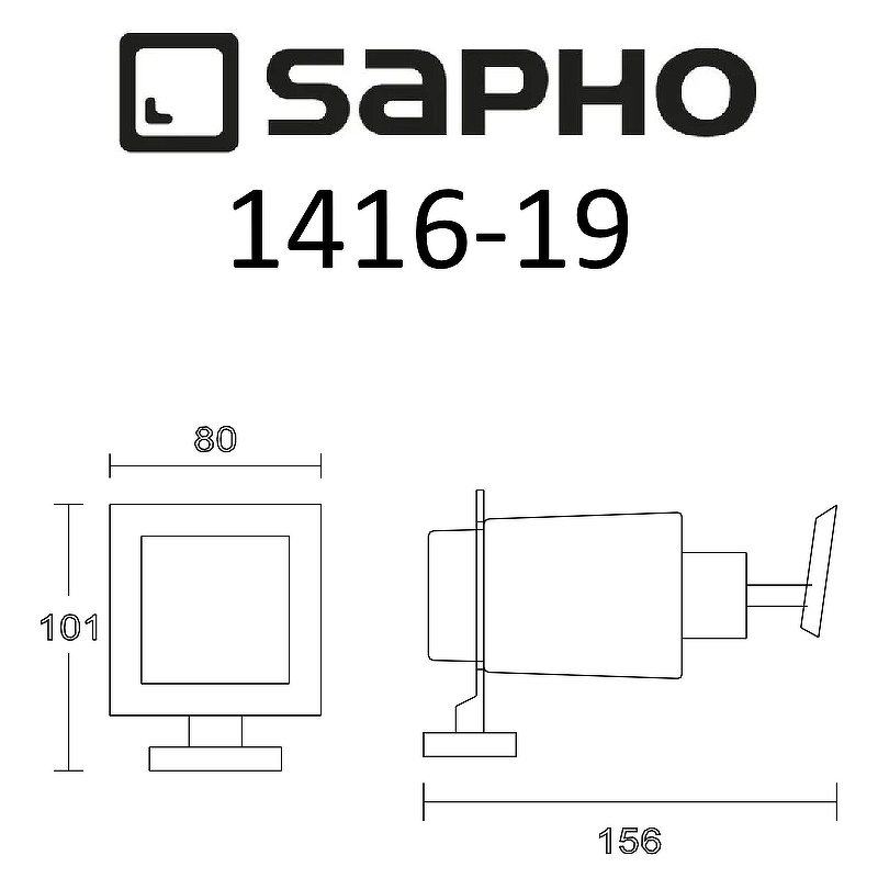 Дозатор для жидкого мыла Sapho Apollo 1416-19, хром