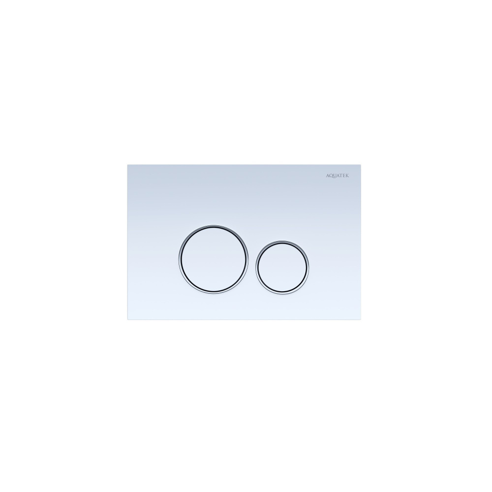 KDI-0000015 (005A) Панель смыва Белая ободок хром (клавиши круглые) НОВИНКА