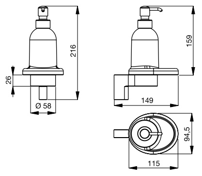 Дозатор Ideal Standard Connect керамика